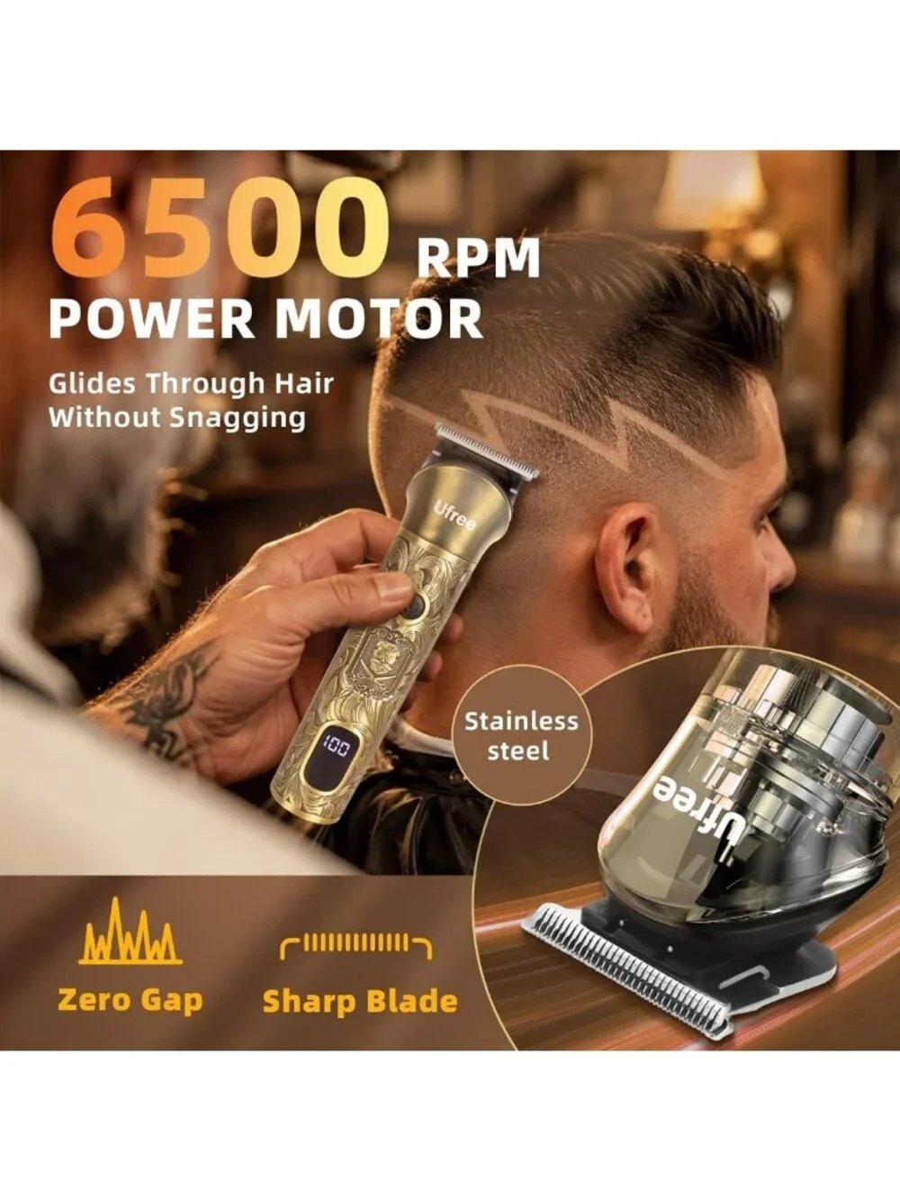 Professional Electric Beard Trimmer & Shaver for Men - Perfect Gift Idea!